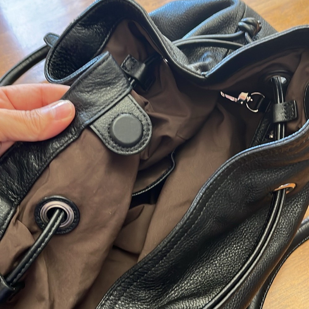 Large Cole Haan Leather Satchel - Picture 5 of 7